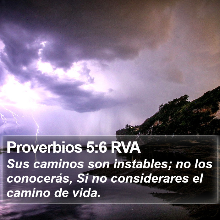 Proverbios 5:6 RVA Bible Study