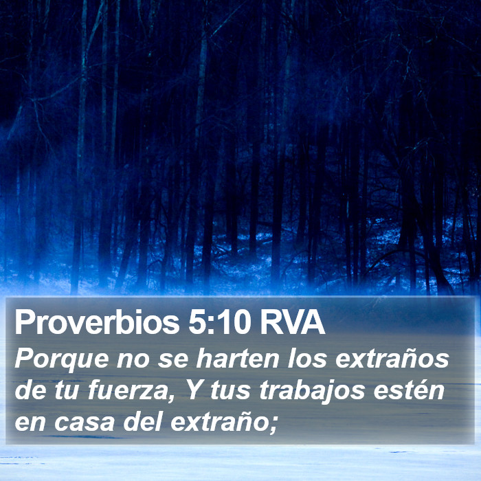 Proverbios 5:10 RVA Bible Study