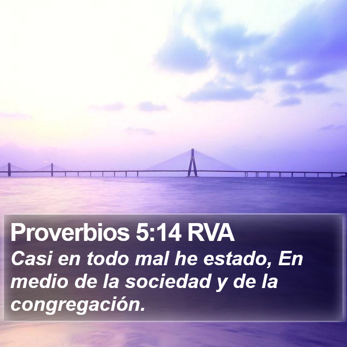 Proverbios 5:14 RVA Bible Study