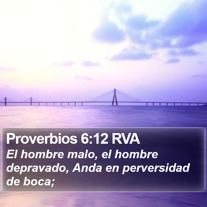 Proverbios 6:12 RVA Bible Study