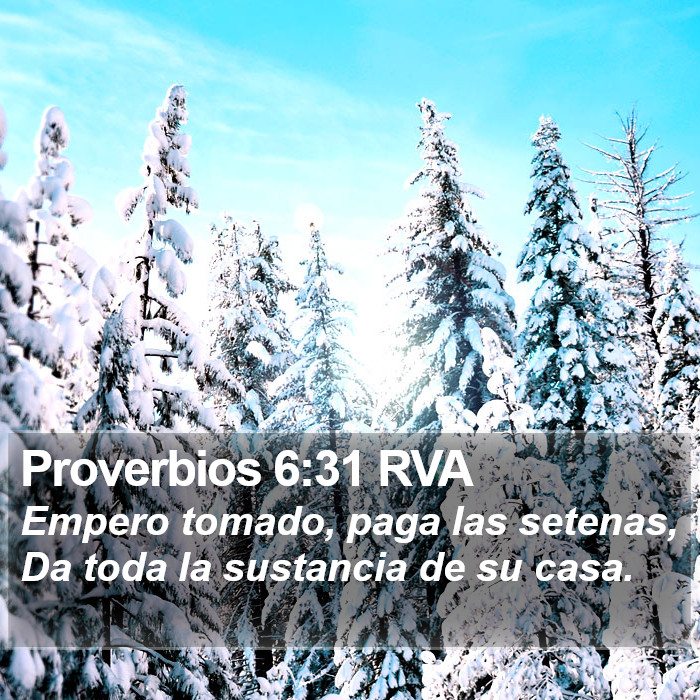 Proverbios 6:31 RVA Bible Study