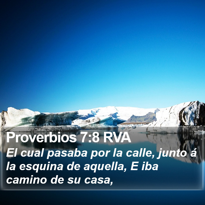 Proverbios 7:8 RVA Bible Study