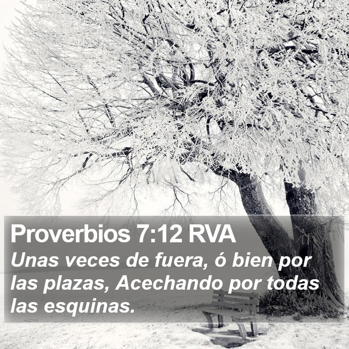 Proverbios 7:12 RVA Bible Study