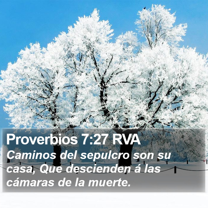 Proverbios 7:27 RVA Bible Study