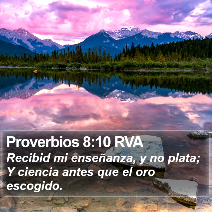 Proverbios 8:10 RVA Bible Study