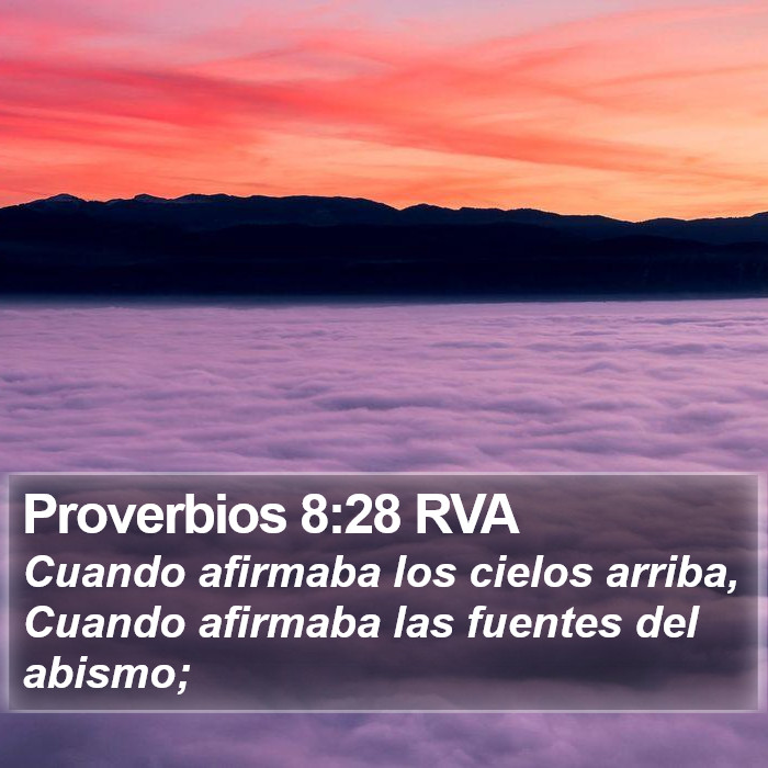 Proverbios 8:28 RVA Bible Study