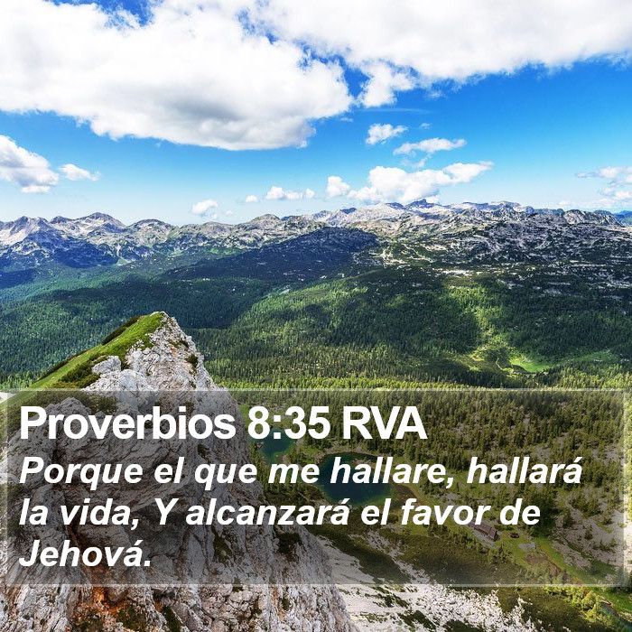 Proverbios 8:35 RVA Bible Study