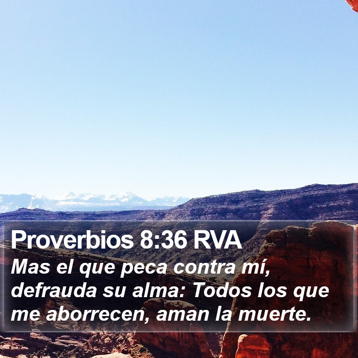 Proverbios 8:36 RVA Bible Study