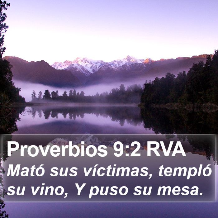 Proverbios 9:2 RVA Bible Study