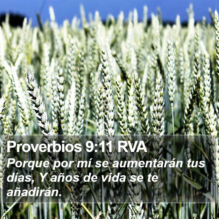 Proverbios 9:11 RVA Bible Study