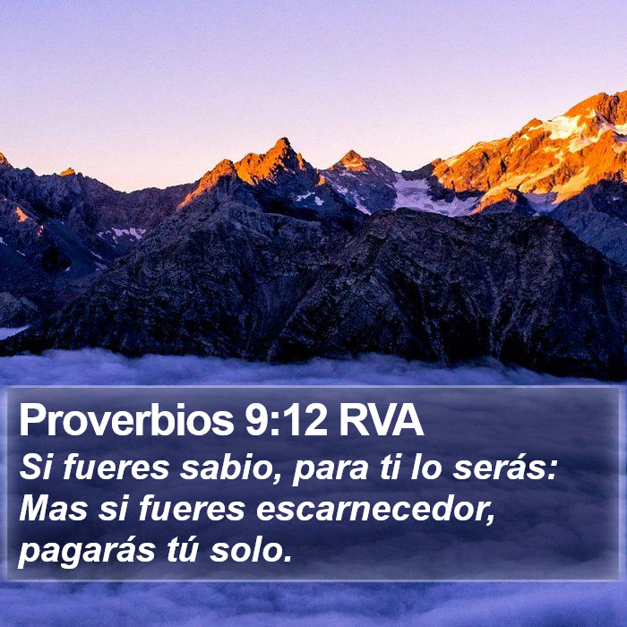 Proverbios 9:12 RVA Bible Study