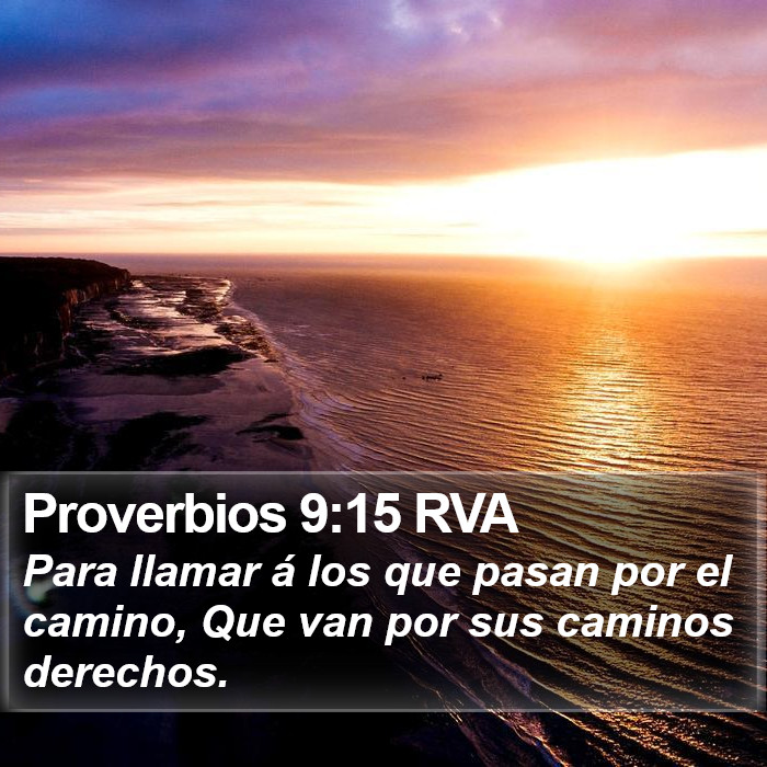 Proverbios 9:15 RVA Bible Study