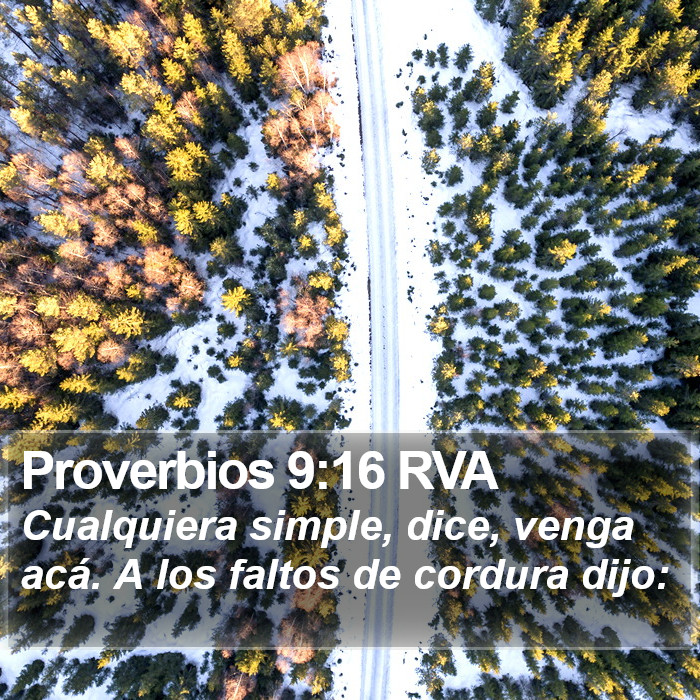 Proverbios 9:16 RVA Bible Study