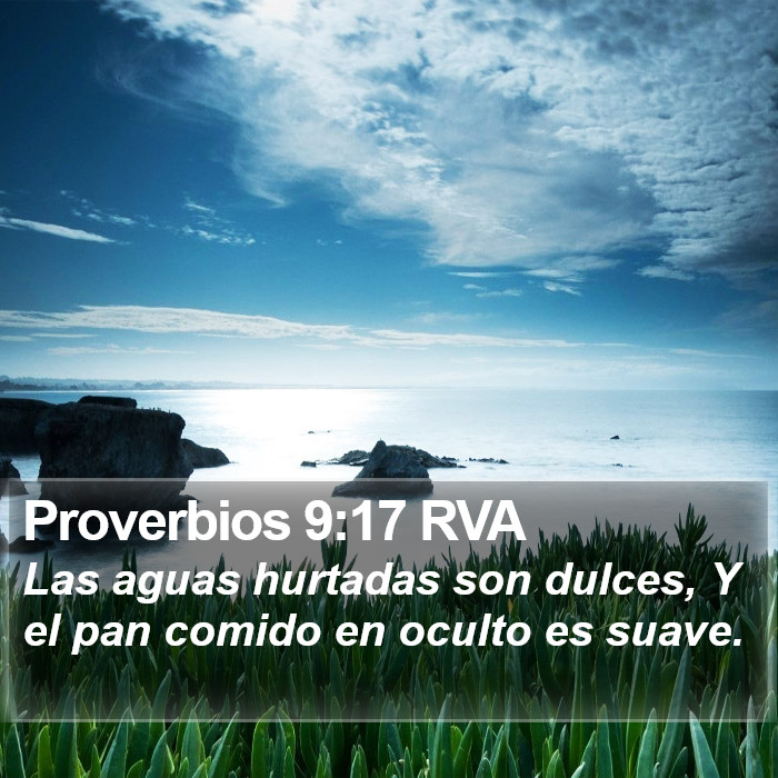 Proverbios 9:17 RVA Bible Study