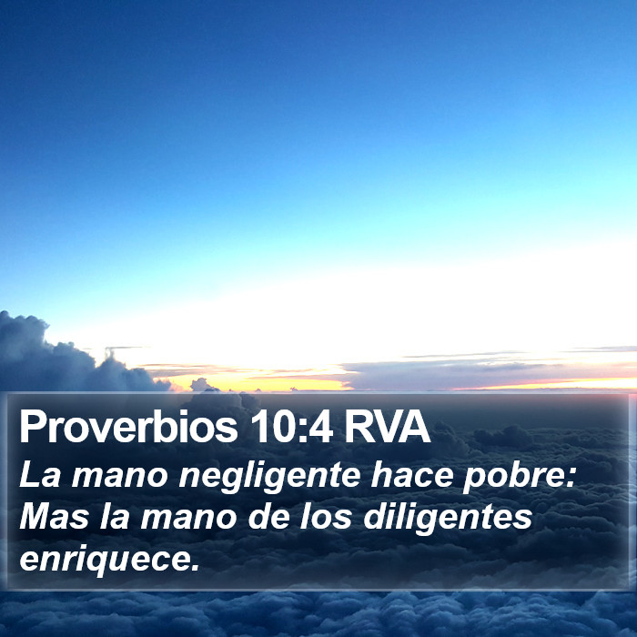 Proverbios 10:4 RVA Bible Study