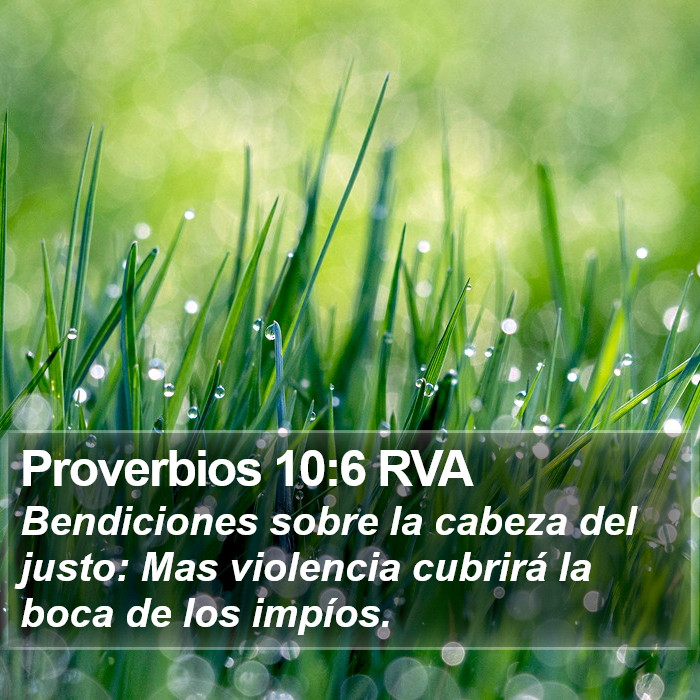 Proverbios 10:6 RVA Bible Study