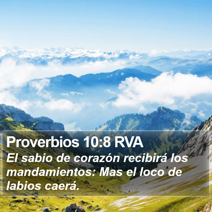 Proverbios 10:8 RVA Bible Study