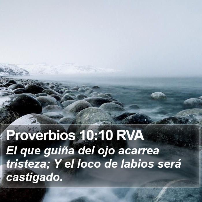 Proverbios 10:10 RVA Bible Study