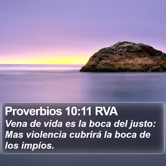 Proverbios 10:11 RVA Bible Study