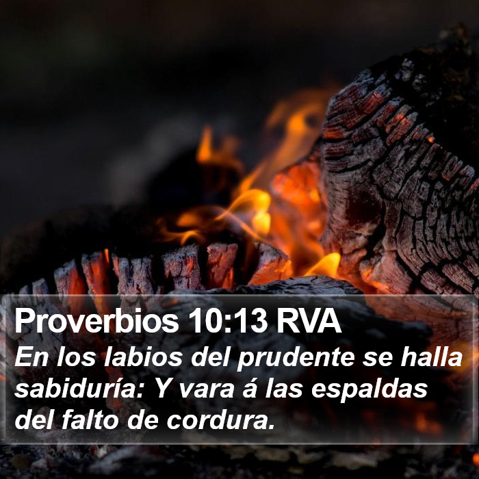 Proverbios 10:13 RVA Bible Study