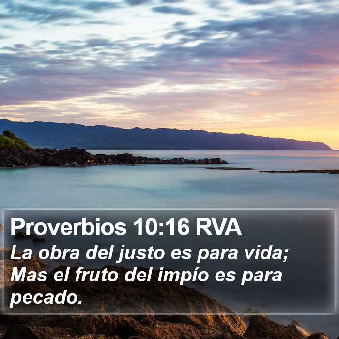 Proverbios 10:16 RVA Bible Study