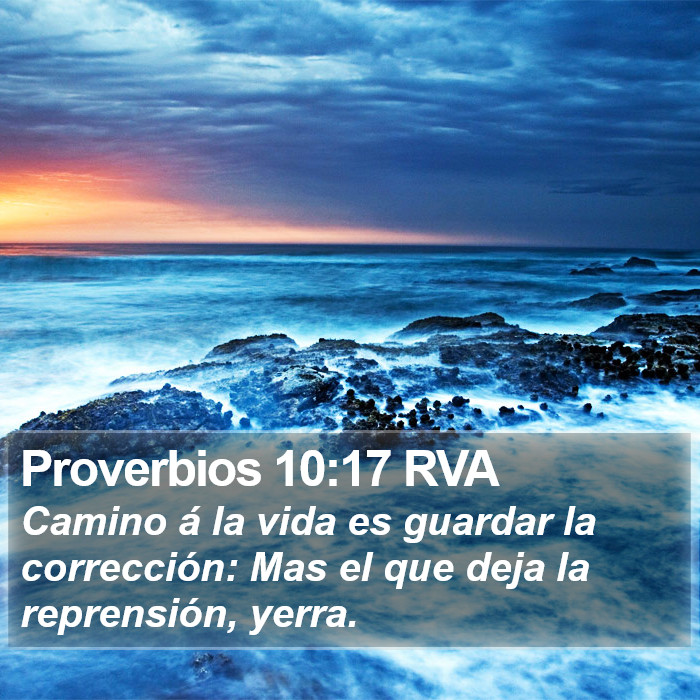 Proverbios 10:17 RVA Bible Study