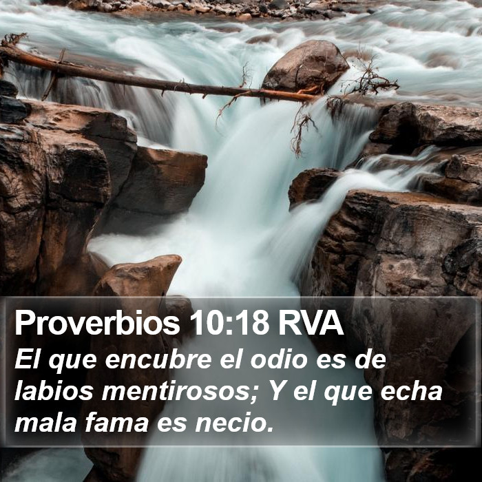 Proverbios 10:18 RVA Bible Study