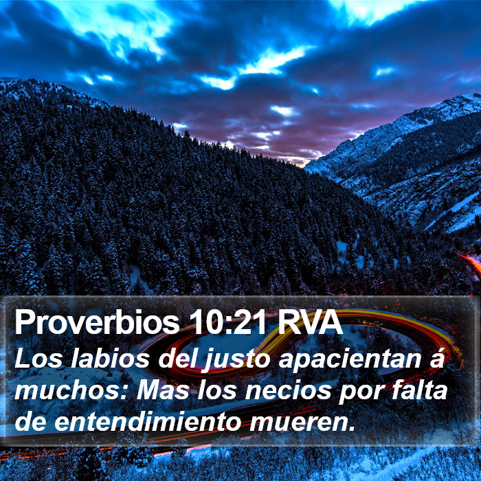 Proverbios 10:21 RVA Bible Study