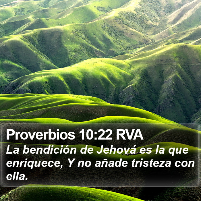 Proverbios 10:22 RVA Bible Study