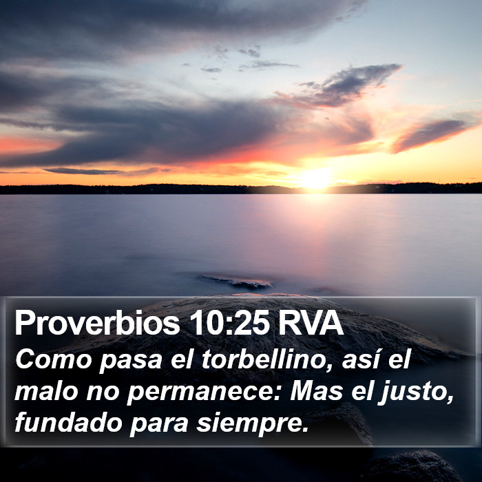 Proverbios 10:25 RVA Bible Study