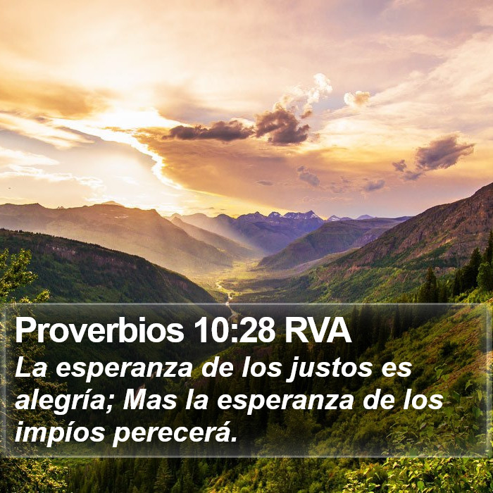 Proverbios 10:28 RVA Bible Study