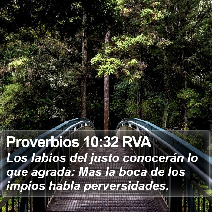 Proverbios 10:32 RVA Bible Study