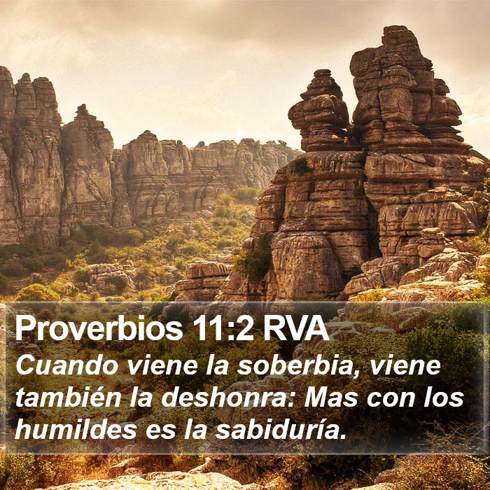 Proverbios 11:2 RVA Bible Study