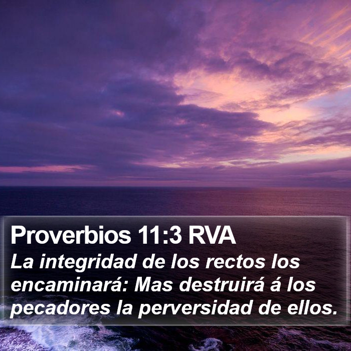 Proverbios 11:3 RVA Bible Study