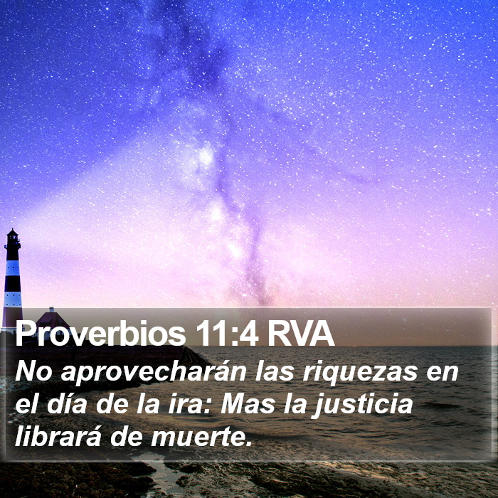 Proverbios 11:4 RVA Bible Study