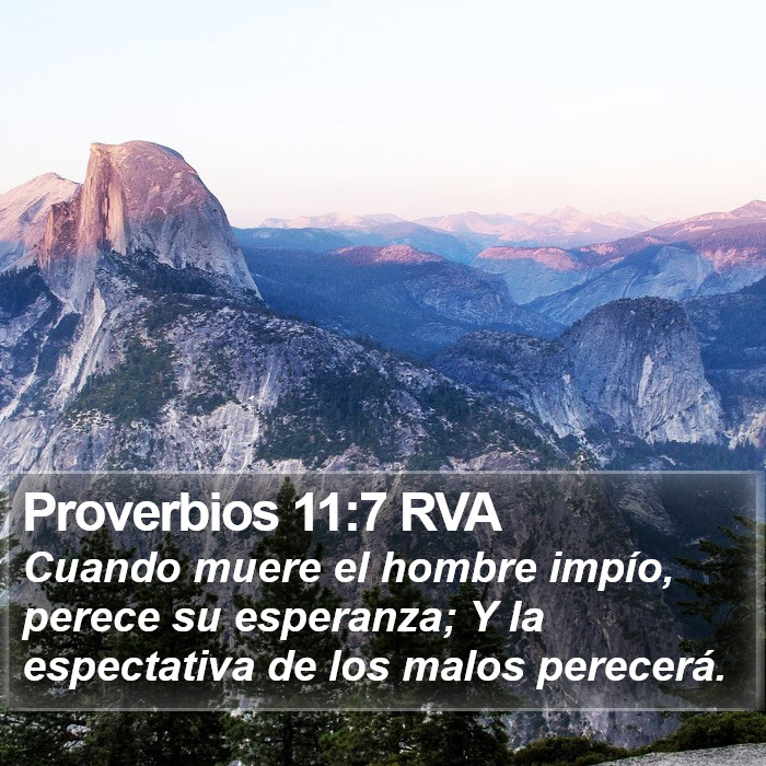 Proverbios 11:7 RVA Bible Study