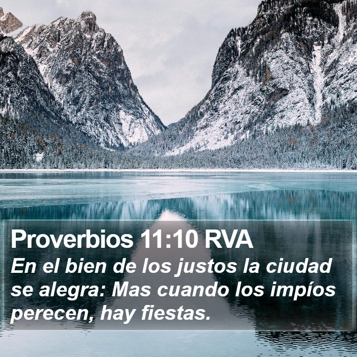 Proverbios 11:10 RVA Bible Study