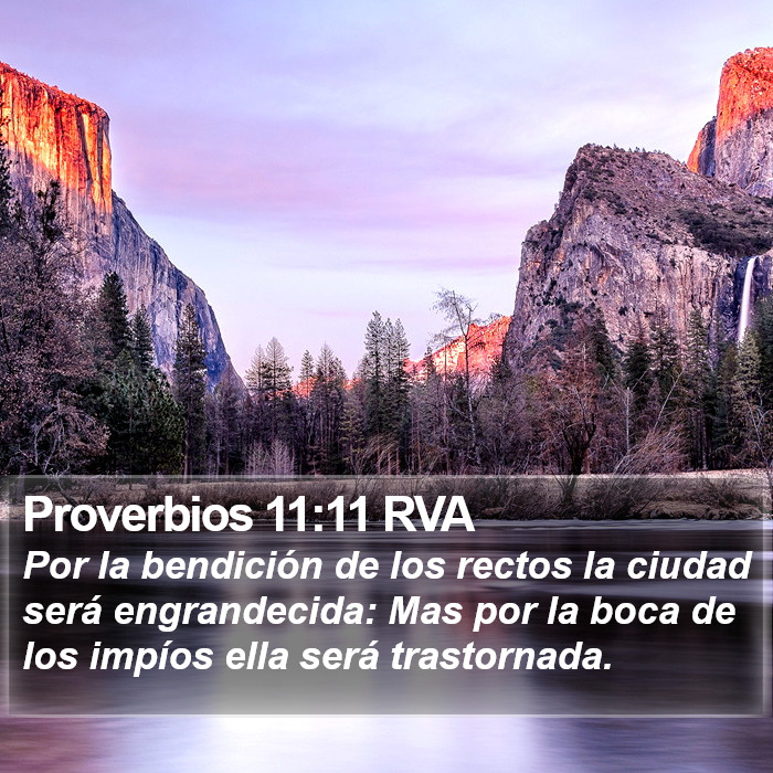 Proverbios 11:11 RVA Bible Study