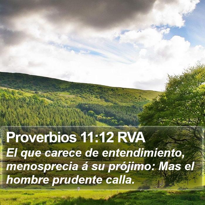 Proverbios 11:12 RVA Bible Study