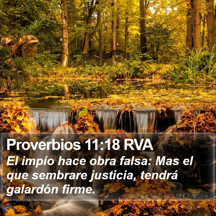 Proverbios 11:18 RVA Bible Study