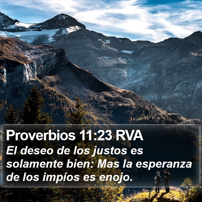 Proverbios 11:23 RVA Bible Study