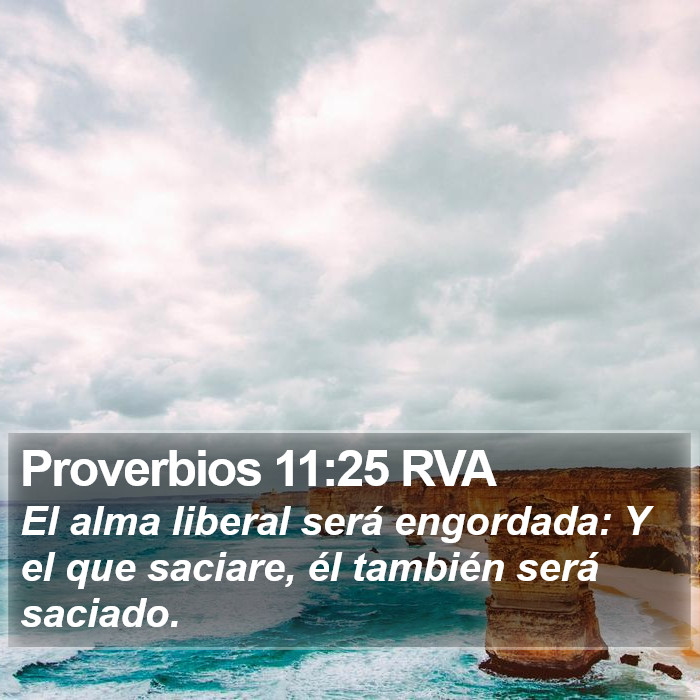 Proverbios 11:25 RVA Bible Study