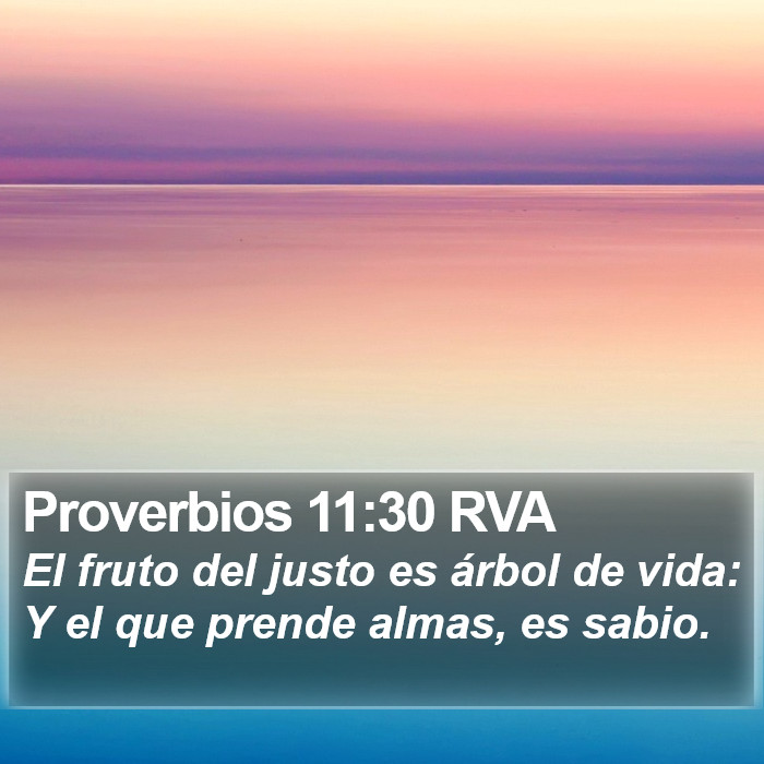 Proverbios 11:30 RVA Bible Study