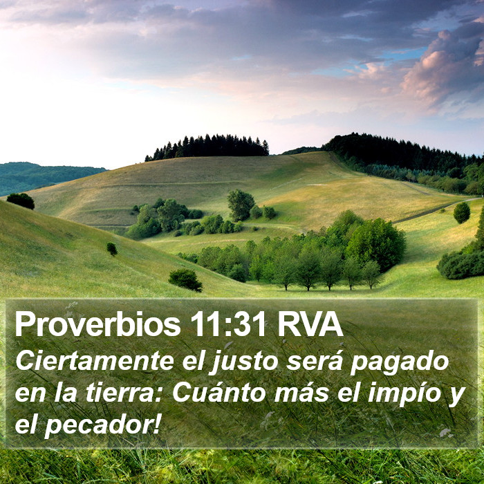 Proverbios 11:31 RVA Bible Study