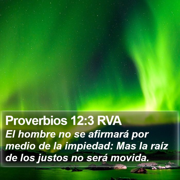 Proverbios 12:3 RVA Bible Study