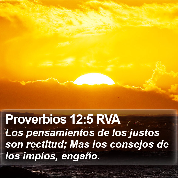 Proverbios 12:5 RVA Bible Study