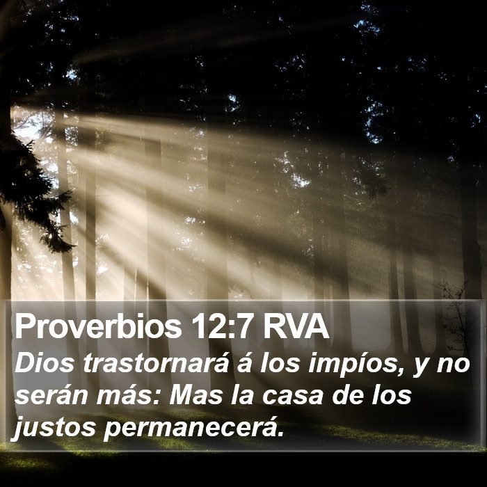 Proverbios 12:7 RVA Bible Study