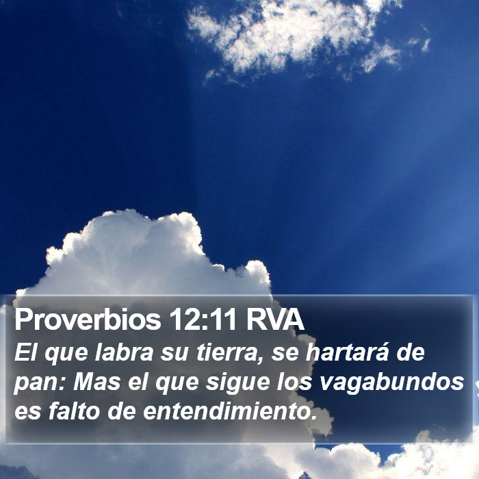 Proverbios 12:11 RVA Bible Study