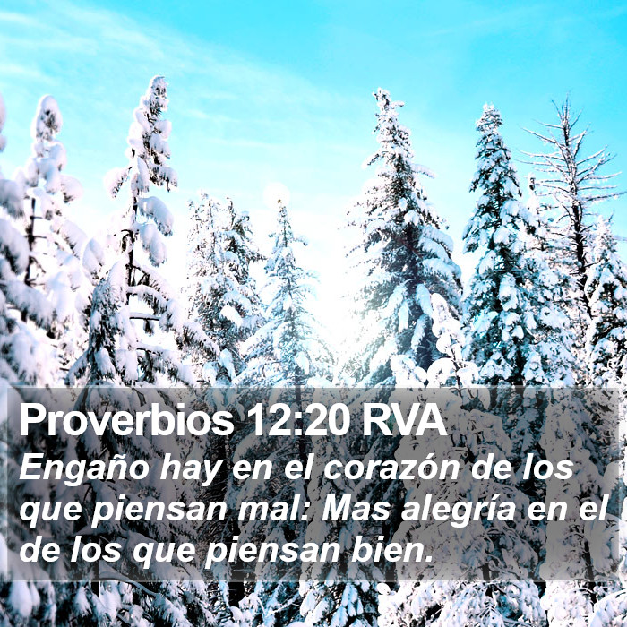 Proverbios 12:20 RVA Bible Study