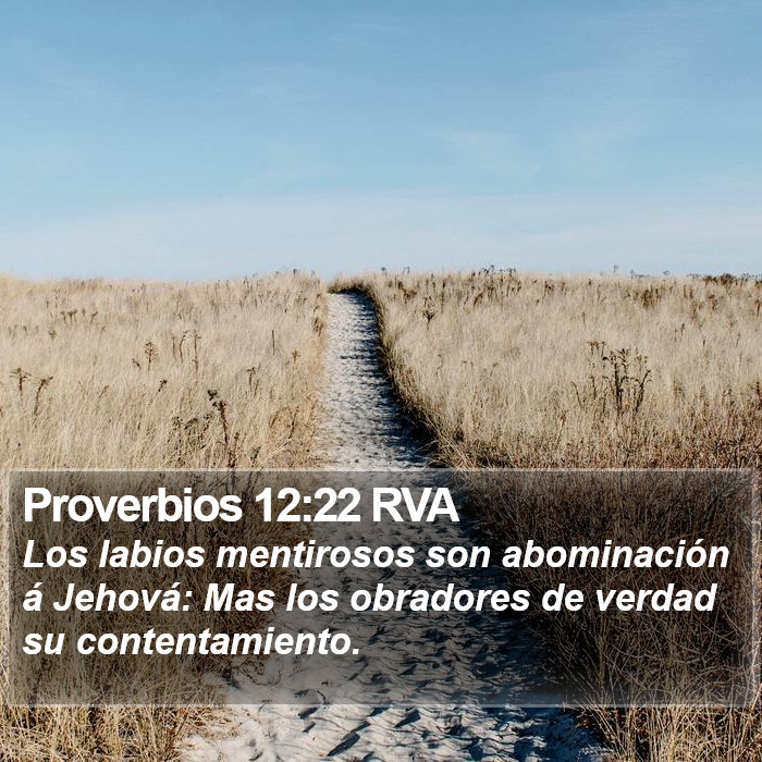 Proverbios 12:22 RVA Bible Study